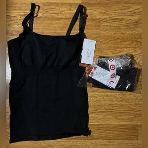 2 Black Nursing Tanks